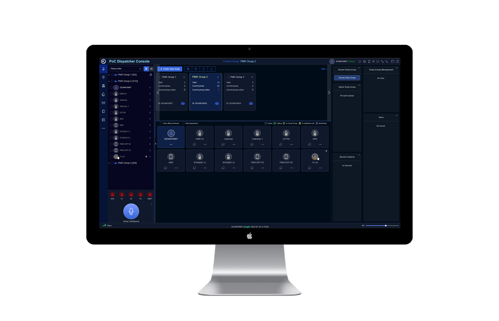 Web dispatch console with GPS tracking